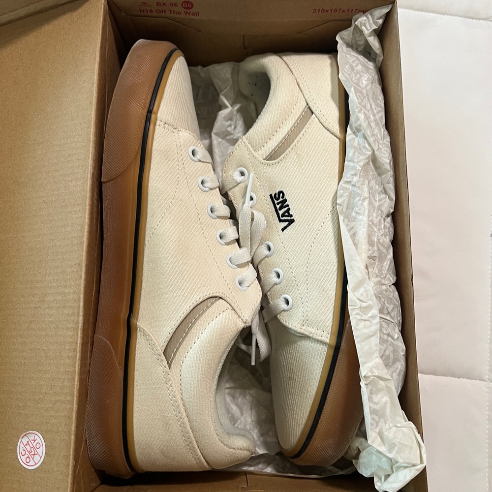 Men’s Vans  Seldan Canvas Sneaker Translucent Gum Marshall - White - Size 9